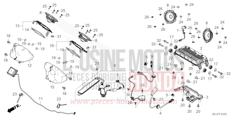 APPAREIL AUDIO von Gold Wing MAT BALLISTIC BLACK METALLIC (NHA86) von 2025